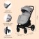 Stroller walking children's maxima (indigo), removable bumper, color light gray