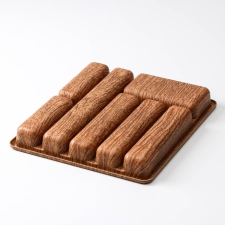 Tiles for cutlery "Woody", 36 × 31.5 × 5 cm, 7 departments-2