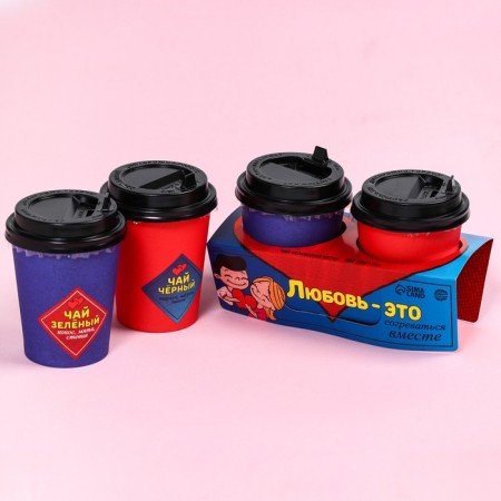 Gift set “Love is”: Tea: Green and Black, 7 g X 2 pcs.