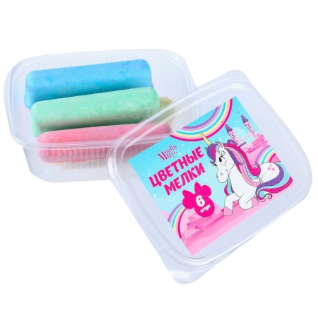 Набор цветных мелков Минни и Единорог, 6 цветов-4