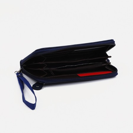 Women's wallet with lightning, blue color-2