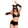 Catwoman cat costume: bra, shorts, gloves, glasses, ears, size M