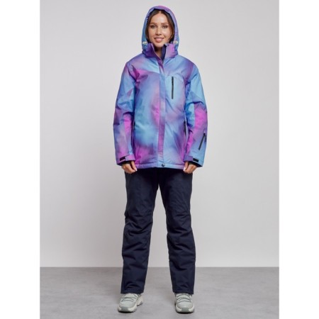 Ski costume female winter, size 58, purple color