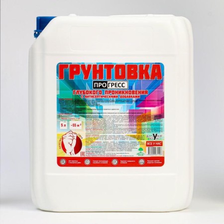 Acrylic universal primer, deep penetration "Progress" 5l-1
