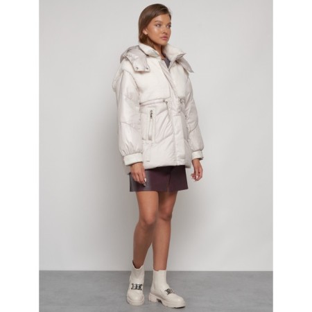 Winter jacket, size 48, beige color-2