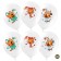 Shar Latex 12 "Three cats", pastel, 1-way, set 25 pcs., Mix
