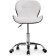 Computer chair Trizor Metal/Eco -leather, Chrome/Black/White 53x53x69 cm