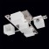 Tetro ceiling chandelier 5x60W E14 Metal 65x65x20cm