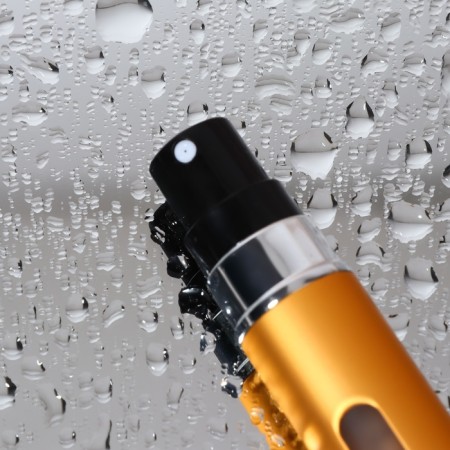 Perfume atomizer, with a spray, 10 ml, golden color-3