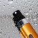 Perfume atomizer, with a spray, 10 ml, golden color
