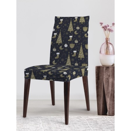 Case for the chair "New Year's Pattern", decorative, velor