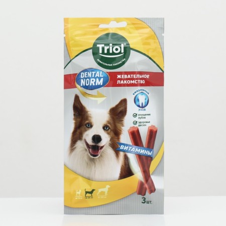 Chewing treat Triol Dental Norm, for Middle Dogs, 75 g