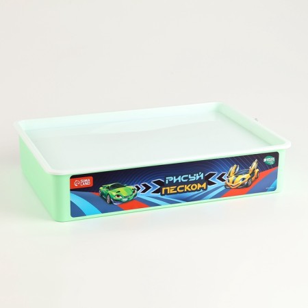 The tablet "Sand -drawing", 27 x 39 cm, sand 1 kg, stencil, set for creativity-2