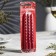 Set of candles of twisted, 1.5x 15 cm, 3 pieces, ruby