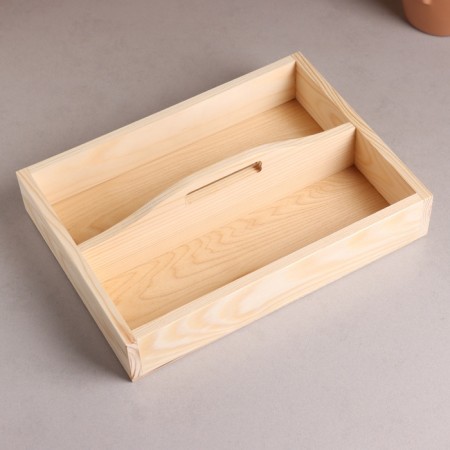 Kashpo is wooden, with a curly handle 275*200*50. Height on the handle is 70mm.-2