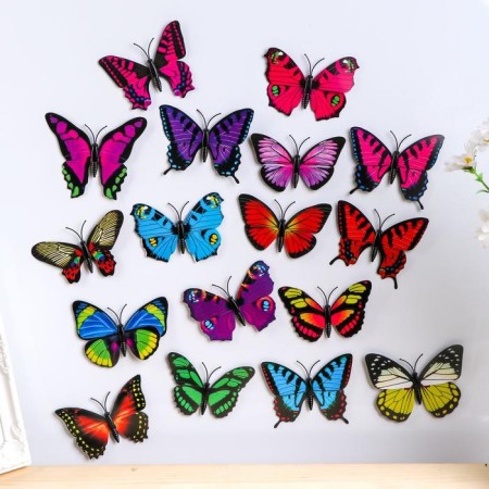 Magnet Plastic "Butterfly" mix 9.5x8.5 cm-2