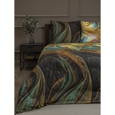 Bed linen 1.5 joint venture amore mio, size 150x210 cm, 145x215 cm, 70x70 cm - 2 pcs, brown color
