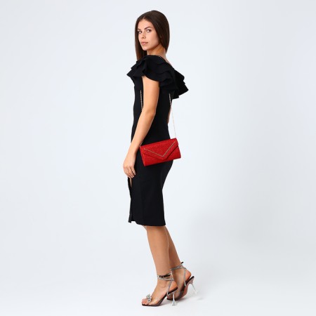 Female bag on a magnet, red color-6