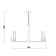 Suspended lamp Freya Fr5214PL-08CH ADELINE, 750x750x730 mm, E14, 8x60W, chromium color