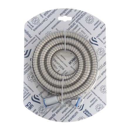 Shower hose "Center of Plumbing", 1/2, 200 cm, conical nut, stainless steel-4