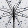 Umbrella - a semiautomatic “pattern” cane, 8 spokes, r = 54 cm, the color is transparent/blue