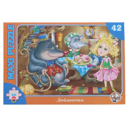Puzzle "Thumbelina", 42 elements, maxi