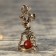 Bool of the brass "Zodiac sign. Fish", amber