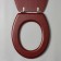 The toilet seat with the lid "Natural tree", 45 × 35 cm, color nut