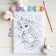Picture on numbers for children "Unicorn on the Rainbow", 21 x 15 cm