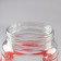 Glass jar, with a hole for a hydraulic plant, 5 l, the color is red