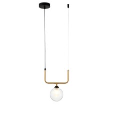 Светильник подвесной Indigo, 11021/1P Clear. 1х25Вт, G9, 218х120х320/1820 мм, цвет матовый белый, прозрачный