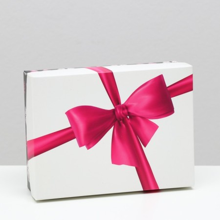 Gift box "Bows", 16.5 x 12.5 x 5.2 cm