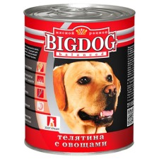 Wet Big Dog food for dogs, veal/vegetables, railway, 850 g