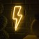 Neon sign "Lightning" 13 × 33.5 cm, AAX3 batteries (not in the kit), USB, glow warm white