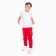 Children's trousers are found, red color, height 116 cm