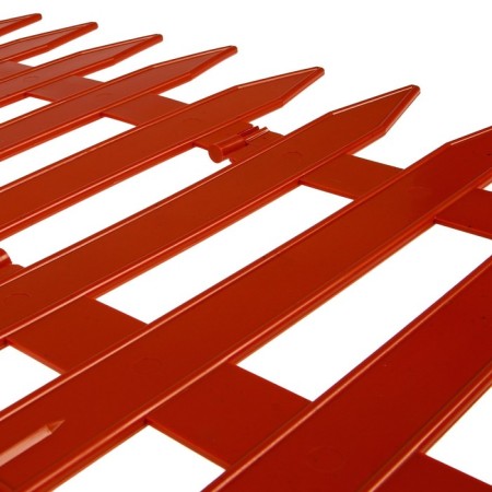 Decorative fence, 35 × 210 cm, 5 sections, plastic, terracotta, Gotika, Greengo-9