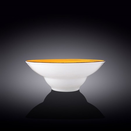 Deep plate Wilmax England Spiral, D = 25.5 cm, 1.5 l, yellow color-1