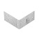 Sibrtekhi Fixing corner equilateral, KUR 80 x 80 x 40 mm.