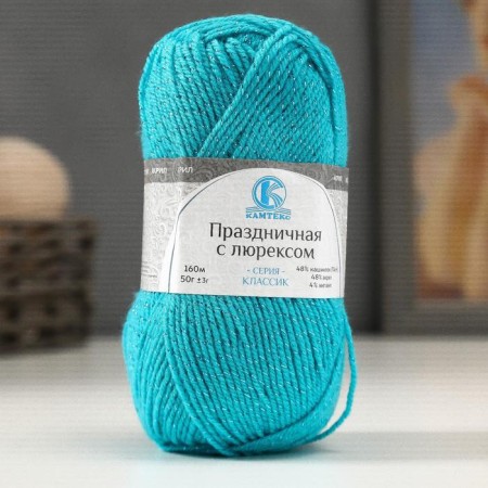 Yarn "Festive" 48% Kashmilon (pan), 48% acrylic, 4% metered 160m/50g (083 nephritis)
