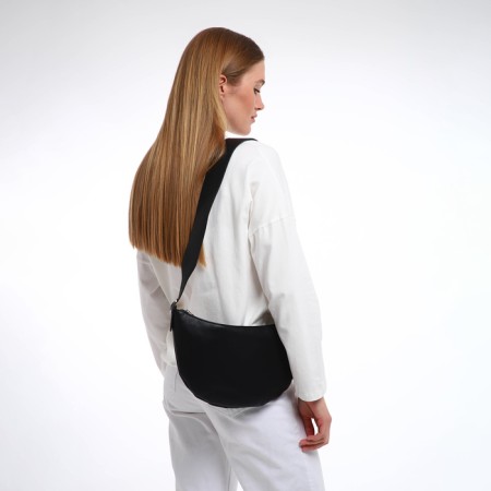 Women's bag over the shoulder Textura, small size, black color-5