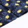 Loskot for needlework, x/b, owls on blue, 100 × 50 cm