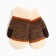 Mittens for children, milk/brown color, size 16 (8-10 years)