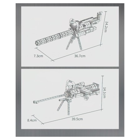 Designer Weapon "Destroyer", 2 in 1, 410 parts-2