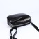 Cross-Bodi bag on zippers, external pocket, black color