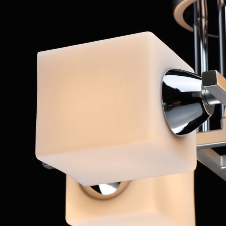Tetro chandelier, 8x40W E27, silver color, chrome-2