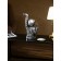 Cosmonaut's Steel stand, polystone, 47 cm, silver color
