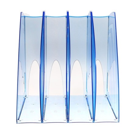 Paper tray Vertical Calligrata "Premium", 70mm, tinted blue-3