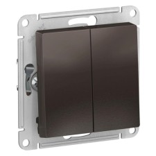 Sche Atlasdesign Sche ath -265 switch mechanism, 2 keys, joint venture, 10a, IP20, mocha
