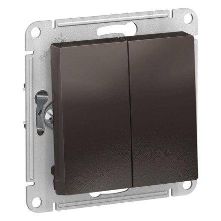 Sche Atlasdesign Sche ath -265 switch mechanism, 2 keys, joint venture, 10a, IP20, mocha