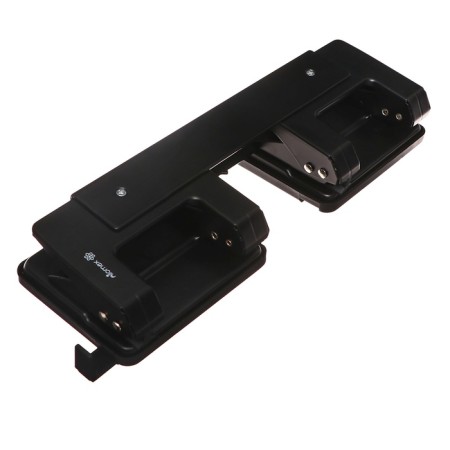 Metallic hole punch 20 sheets, Attomex, format ruler, black-2